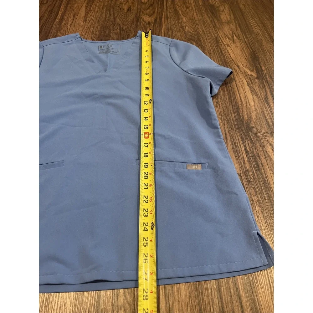Figs Scrub  Women Color Blue Size Large Technical Collection Top